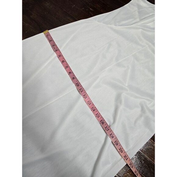 Vintage White Semi Sheer Ethereal Long Night Gown House Dress - Picture 8 of 13